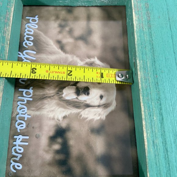 Rustic Farmhouse "When all else fails..Hug the Dog" picture frame burlap edges - Picture 9 of 9